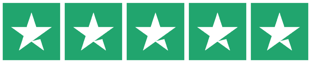 5 sterren op Trustpilot